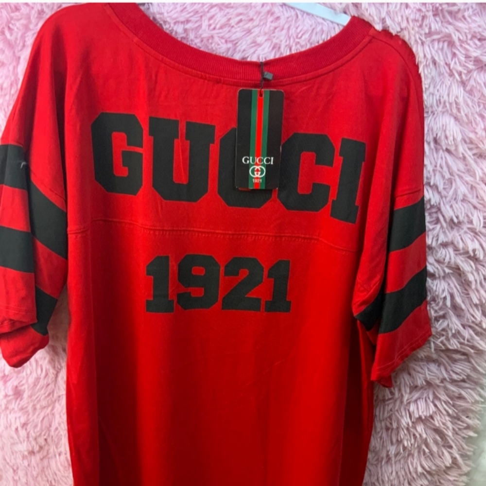 Gucci dress/ oversized shirt